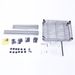 4-Shelf Storage Rack Silver Gray Rectangle Carbon Steel Metal Assembly_maomaolike.com
