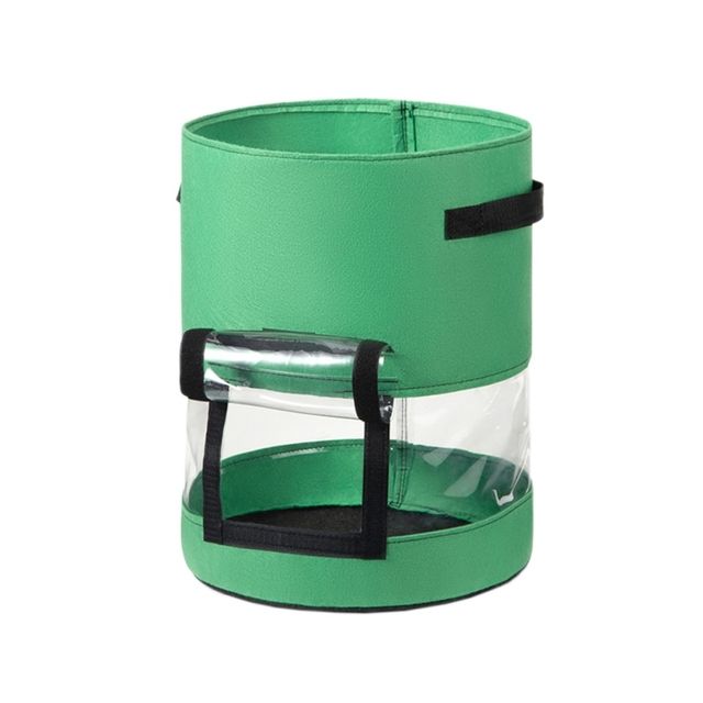 7/10 Gallon Potato Grow Bag Felt Non-woven Fabric Garden Potato Pot Greenhouse Vegetable Growing Bags With 360° Visualization_maomaolike.com