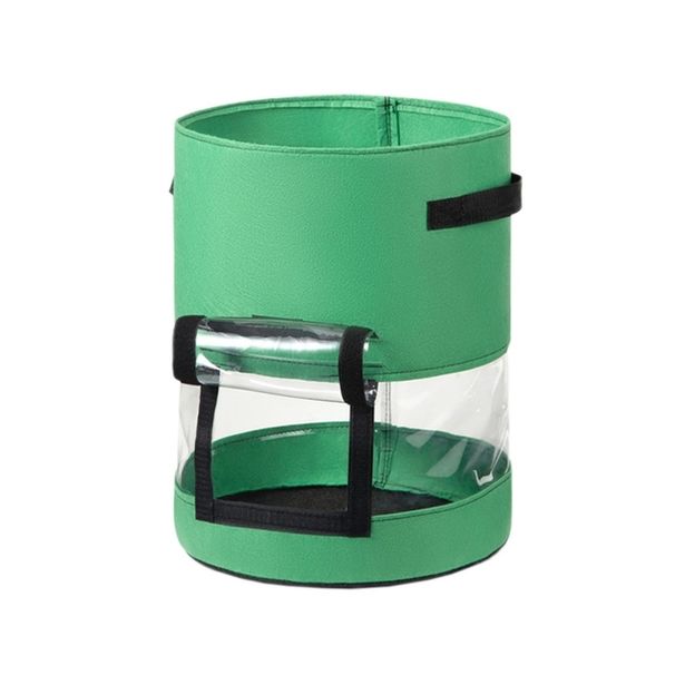 7/10 Gallon Potato Grow Bag Felt Non-woven Fabric Garden Potato Pot Greenhouse Vegetable Growing Bags With 360° Visualization_maomaolike.com