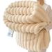 Cross-Border E-commerce Direct Supply Foreign Trade Export Cylinder Dyeing Process 260g Large Striped 3.5cm Fleece Blanket_maomaolike.com
