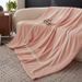 Home Textile Blanket Milky Velvet Solid Color Striped Blanket Sofa Blanket Air Conditioning Blanket Cover Blanket_maomaolike.com