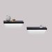 Floating Shelves 15.75" Wall Mounted Wood Shelves For Bathroom, Bedroom, Living Room, Kitchen, Hanging Shelf For Books/Storage/Decor With Invisible Brackets, Built-in LED Lighting, Black_maomaolike.com