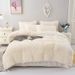 Duvet Cover , Luxury 3 Pieces Cozy Plush Long Shaggy Fluffy Bedding Set With Zipper Closure, Comforter Not Included_maomaolike.com