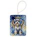 Schnauzer My Angel Porcelain Ornament Christmas Tree Hanging Decorations For Home Christmas Holiday, Rectangle, Gift, Multicolor_maomaolike.com