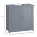 Under Sink Bathroom Cabinet With 2 Doors And Shelf, Pedestal Sink Bathroom Vanity Cabinet, Gray_maomaolike.com