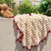 Bamboo Pattern Rose Bouquet Blanket, Cozy Nap Air-conditioned Rooms, Velvet For Girlfriend, Skin-friendly Blanket_maomaolike.com