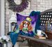 Cavalier Spaniel King Of Mardi Gras Throw Pillow Machine Washable, Indoor Outdoor Decorative Pillow For Couch, Bed Or Patio, 18Hx18W_maomaolike.com