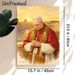Pope Leo XIV Religious Figure Painting Poster, Warm-toned Watercolor Style Poster, Reverent Depiction Of The Pope In Ceremonial Robes With Vatican_maomaolike.com