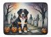 Bernese Mountain Dog Spooky Halloween Memory Foam Kitchen Mat Machine Washable Anti-Fatigue Mat Cushion Comfort Bath Mat Or Kitchen Rug_maomaolike.com