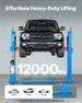 2 Post Lift, 12000 Lbs Capacity, 220V 2.95 HP Powerful Motor, Two Post Car Lift Auto Hoist For Sedan SUV Pickup, Automotive Hoist 74.8 Inch Height For Home Garage, Repair Shop, Workshop, Blue_maomaolike.com