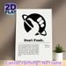 "Don't Panic" Hitchhiker's Guide Painting Poster, Minimalist Black-and-white Planet Graphic Poster, Inspirational Text Design For Home Office, Living_maomaolike.com
