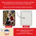 Newfoundland And Santa Claus Porcelain Ornament Christmas Tree Hanging Decorations For Home Christmas Holiday, Rectangle, Gift, Multicolor_maomaolike.com