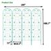 4 Pack Metal Garden Trellis 86.7" X 19.7" Rustproof Trellis For Climbing Plants Outdoor Flower Support Light Green_maomaolike.com