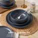 12-Piece Stoneware Dinnerware Sets With Mugs | Microwave & Dishwasher Safe | Non-Toxic Dinner Plates Bowls Set | Stackable Matte Glaze Kitchenware For 3_maomaolike.com
