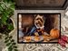 Border Terrier Fall Kitchen Pumpkins Doormat Front Door Mat Indoor Outdoor Rugs For Entryway, Non Slip Washable Low Pile, 24H X 36W_maomaolike.com