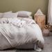 Home Textile High Weight Cationic Cotton And Linen Yarn Dyed Quilt Cover Three Piece Set_maomaolike.com