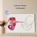 Floral Fetus & Uterus Painting Poster, Delicate Pressed-Flower Botanical Silhouette Poster, Unique Nature-Inspired Artistic Decor For Medical Offices_maomaolike.com