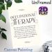 Occupational Therapy Painting Poster, Minimalist Typographic Poster, Elegant Text With Delicate Line Art Decor, Conveys Occupational Therapy Mission_maomaolike.com