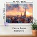 Old European City Sunset Painting Poster, Warm-toned Watercolor Historic Skyline Poster, Atmospheric Scenic Artwork Ideal For Living Room, Office Wall_maomaolike.com