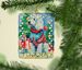 Komondor Christmas Porcelain Ornament Christmas Tree Hanging Decorations For Home Christmas Holiday, Rectangle, Gift, Multicolor_maomaolike.com