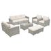 10 Piece PE Rattan Patio Furniture Set, Sectional Sofa Set, Outdoor Patio Furniture Set With Cushions & Tempered Glass Coffee Table_maomaolike.com