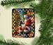 Welsh Springer Spaniel And Santa Claus Porcelain Ornament Christmas Tree Hanging Decorations For Home Christmas Holiday, Rectangle, Gift, Multicolor_maomaolike.com