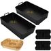 Home Furniture Air Fryer Accessories Set Oil Paper Single Rectangular Double Pot Grill Metal Round Bowl_maomaolike.com