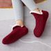 Unisex socks plus velvet thick winter women's adult bottom glue adult warm indoor home socks men's socks overshoes_maomaolike.com