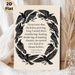 Raven Themed Literary Quote Painting Poster, Monochrome Black Raven Wreath Poster, Classic Poetry-inspired Wall Decor Suitable For Study, Living Room_maomaolike.com