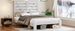 Queen Bed Frame Headboard , Wood Platform Bed Frame , Noise Free,No Box Spring Needed And Easy Assembly Tool,Large Under Bed Storage,White_maomaolike.com