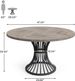 Round Dining Table For 4-6, 47" Farmhouse Circle Kitchen Table_maomaolike.com