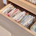 Baby Bath Towel Storage Organizer Baby Gauze Blanket Towel Rack Children's Wardrobe Classification Organizer Cabinet Transparent_maomaolike.com