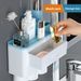 Automatic Toothpaste Dispenser Magic Wall-Mounted Squeezer Set Household Punch-Free Bathroom Toothbrush Holder_maomaolike.com
