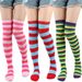 Unisex Striped stockings Women's day over-the-knee socks Thigh socks COSPLAY anime party party women's socks_maomaolike.com