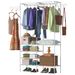 1Pc Metal Garment Rack Shoe Clothing Organizer Shelves Freestanding Multifunctional Clothes Wardrobe_maomaolike.com