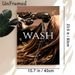 Hair Wash Themed Painting Poster, Luxury Realistic Hair Care Scene Poster, Stylish Design To Create A Soothing Atmosphere, Ideal For Hair Salon And_maomaolike.com
