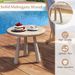 18 Inch Outdoor Mahogany Wood Side Table With Thickened Board For Different Scenarios, Such As Porch And Living Room_maomaolike.com