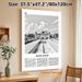 Bangladesh Historical Architecture Painting Poster, Monochrome Vintage Poster, Stunning Ancient Landmark With Urban Backdrop Design, Ideal For Living_maomaolike.com