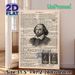 Shakespeare Themed Painting Poster, Vintage Typographic Collage Poster, Literary-inspired Decor With Shakespeare Portrait, King Henry V Text & Vintage_maomaolike.com