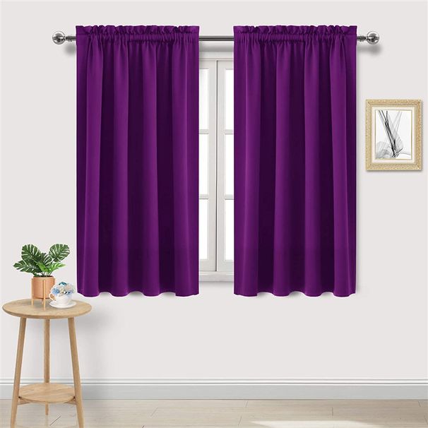 High Light Shielding Heat Insulating Energy Saving Bedroom Kitchen Blocking Curtains Nordic Solid Color Black Silk Blackout Curtains_maomaolike.com