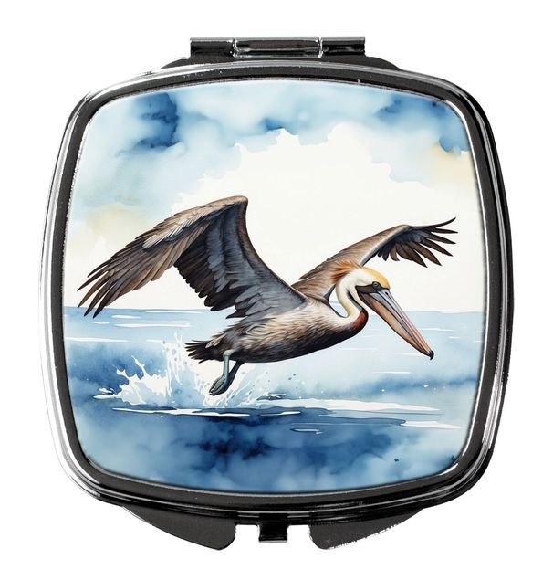 Pelican Diving Compact Mirror Decorative Travel Makeup Mirror For Women Girls Gifts Pocket Makeup Mirror Folding Handheld_maomaolike.com