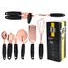 Hot Selling Kitchen Tools Household Can Opener Pizza Cutter Eggbeater Garlic Press Ice Cream Scoop Rose Gold Stainless Steel 7-piece Set_maomaolike.com