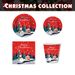 50pcs Christmas Dinnerware Set Party Supplies Snowman Disposable Tableware Paper Plates And Napkins Banners Plastic Tablecloths Cutlery Serves 10 For Merry Christmas Party Home Indoor Outdoor Decor_maomaolike.com