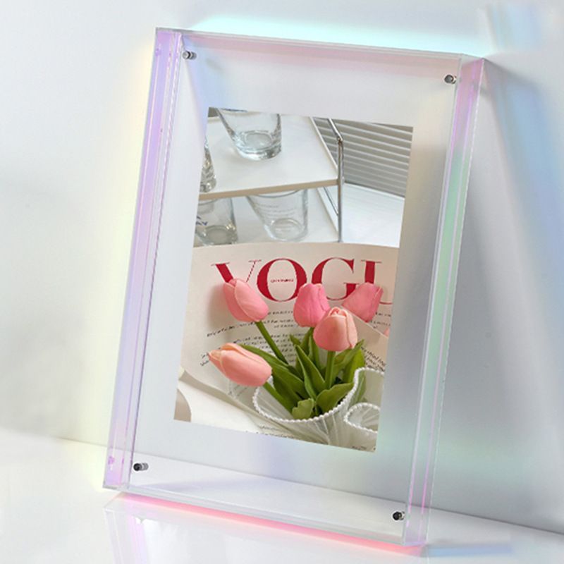 Cross-border Acrylic Light Luxury Picture Display Stand, Wall-mounted Poster Tabletop Floating Photo Frame, Custom-made_maomaolike.com