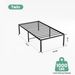 Sturdy And Durable Metal Base Frame, Noiseless Sturdy Steel Crossbars, Under-bed Storage Space, No Need For Box Springs_maomaolike.com