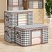 Large Capacity Clothing Quilt Storage Non-Woven Fabric With Visible Multi-Purpose Dustproof Foldable Home Organizer Bag_maomaolike.com