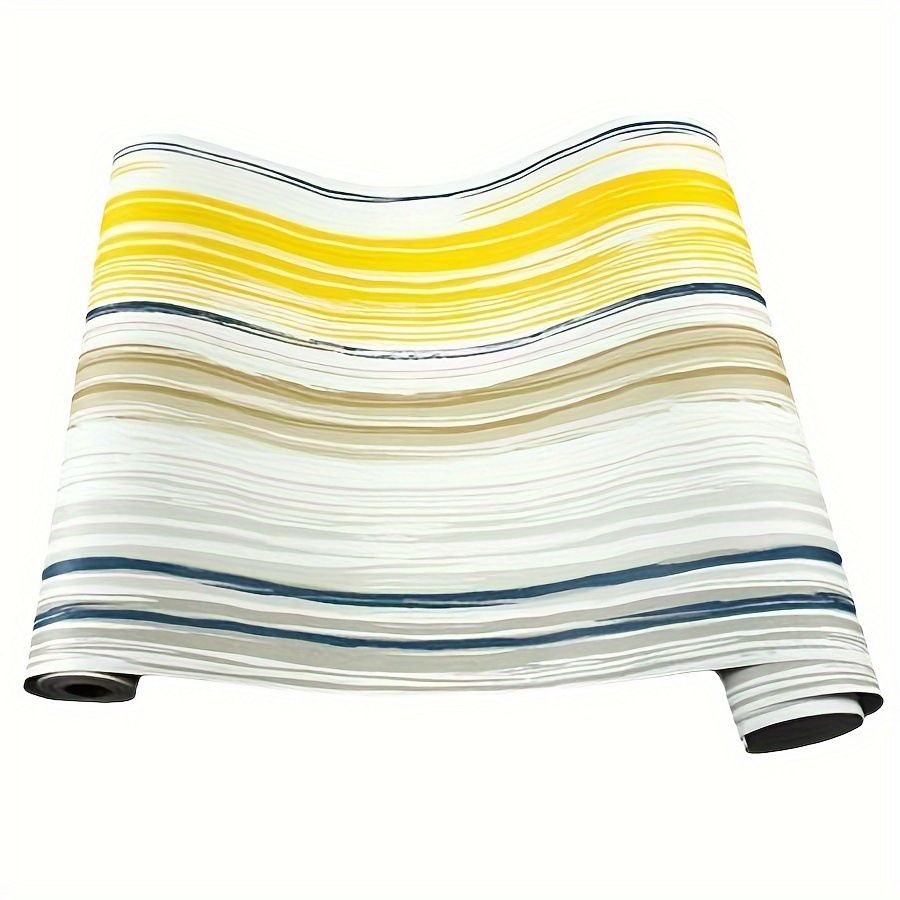 Waterproof Moisture-Proof Stickers Self-Adhesive Vertical Stripes Colorful Wood Grain Home Thickened Wall Wallpaper_maomaolike.com