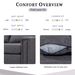 Reversible Sectional Sofa Space Saving With Storage Ottoman Rivet Ornament L-shape Couch For Large Space Dorm Apartment_maomaolike.com