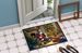 German Shorthaired Pointer And Santa Claus Doormat Front Door Mat Indoor Outdoor Rugs For Entryway, Non Slip Washable Low Pile, 24H X 36W_maomaolike.com