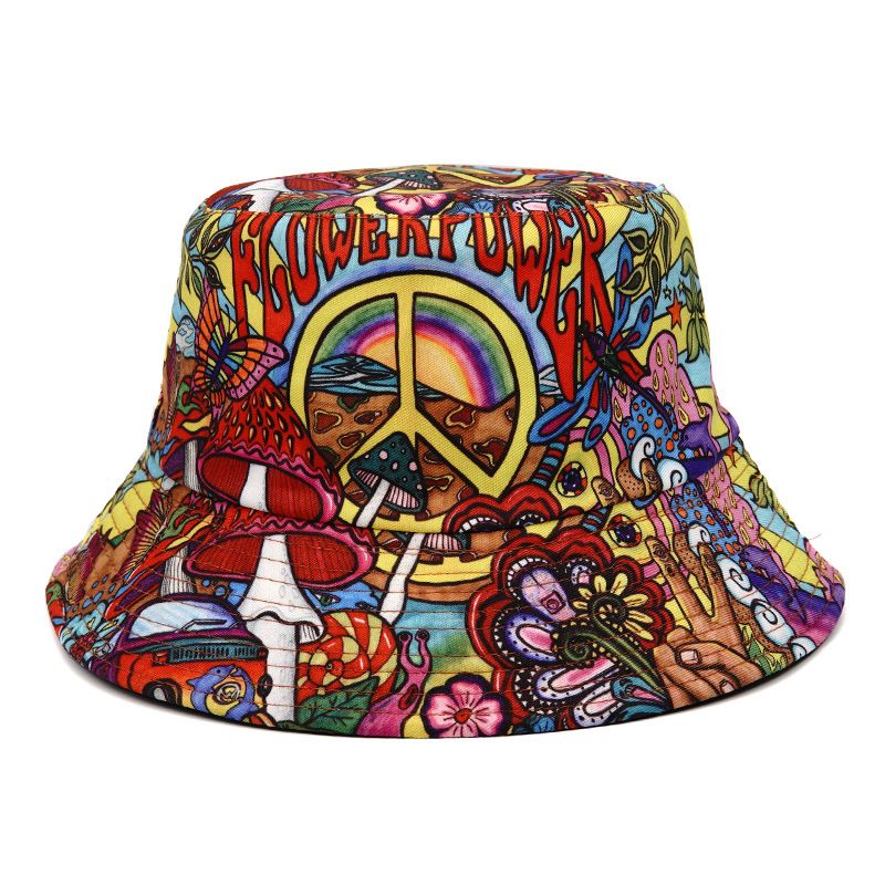 Hot Sale Women's Bucket Hats Double-sided Bandana Panama Caps Men Outdoor Sport Sun Protection Fishing Fisherman Hat Bob_maomaolike.com